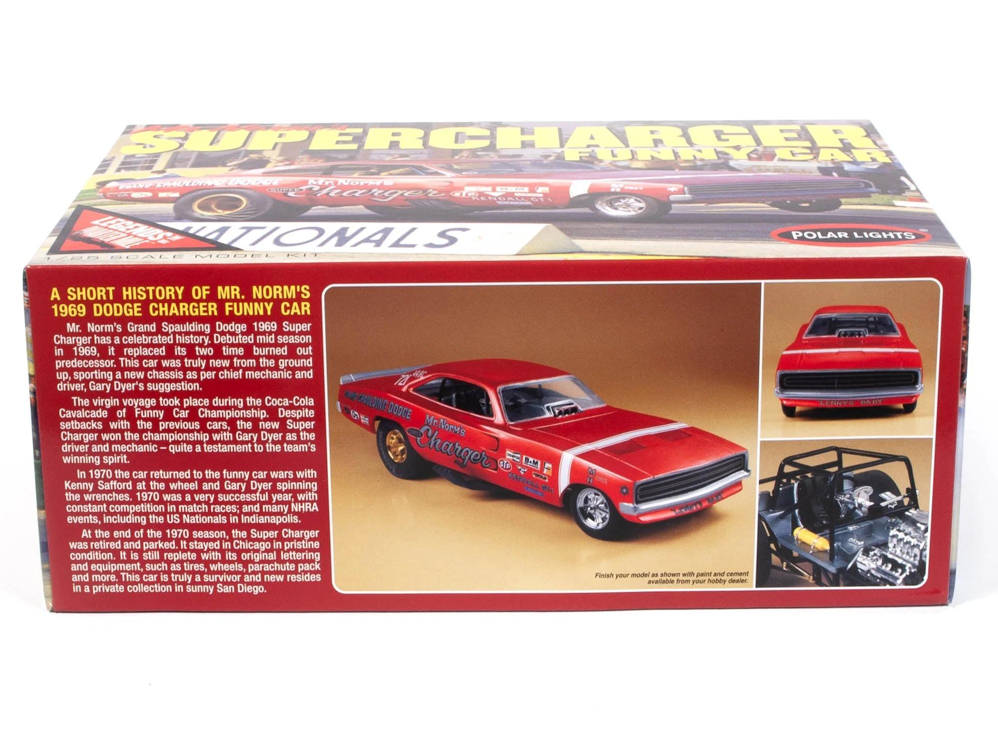 Polar Lights 1/25 69 Dodge Charger Funny Car Mr Norm Model Kit — official product photo 3