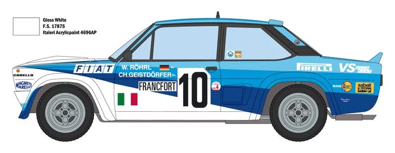 Italeri 1/24 Fiat 131 Abarth Rally Model Kit — official product photo 3