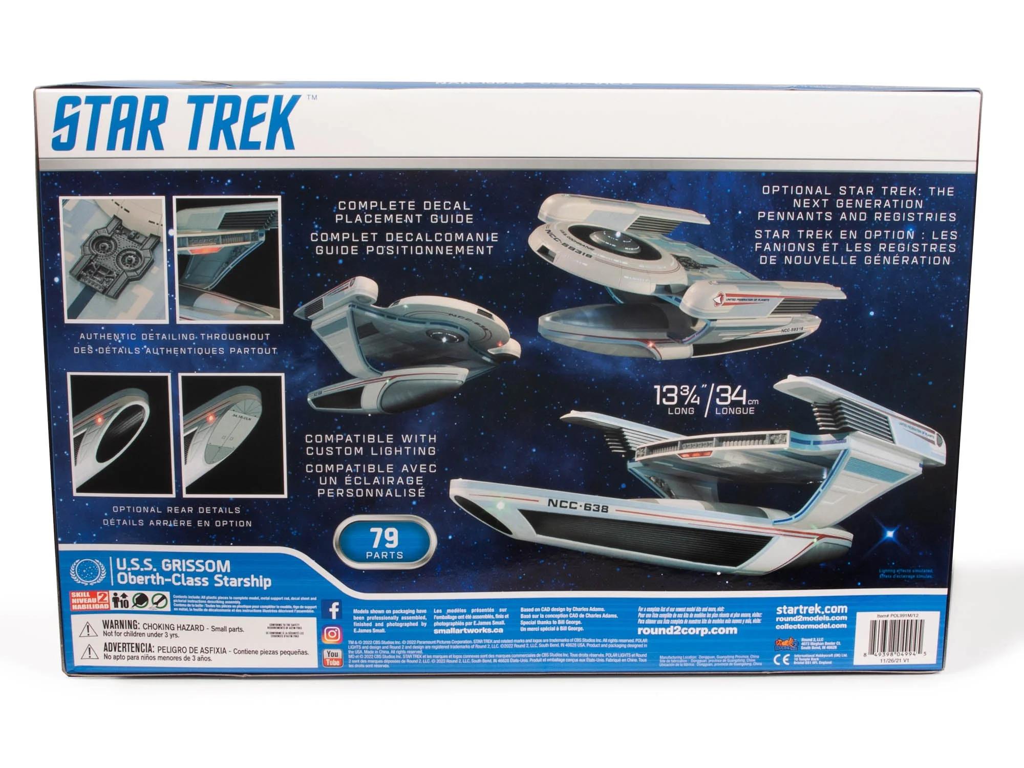 Polar Lights 1/350 Star Trek Uss Grissom Model Kit — official product photo 4