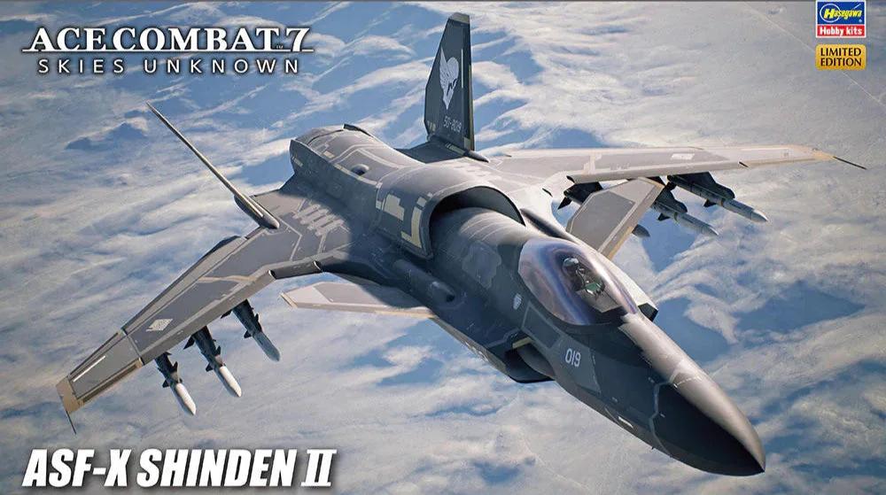 Hasegawa 1/72 ASF-X Shinden II Ace Combat 7 Model Kit — official product photo 1