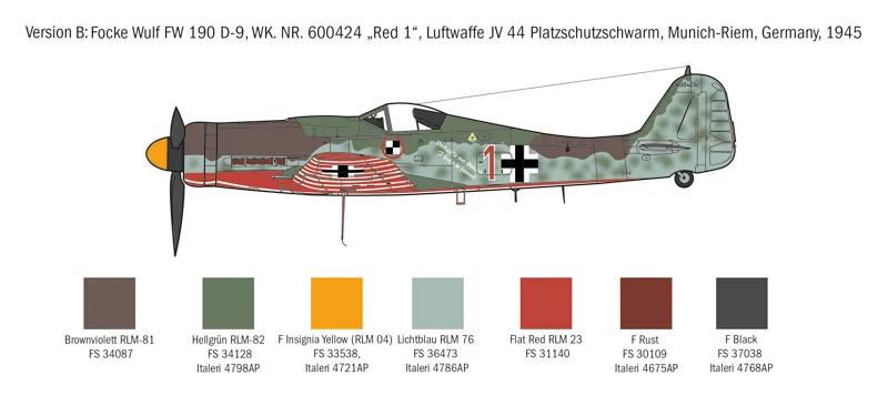 Italeri 1/72 FW-190D-9 Dora Model Kit — official product photo 5