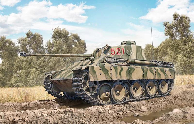 Italeri 1/35 Pz Kpfw Panther V Ausf D Model Kit — official product photo 1