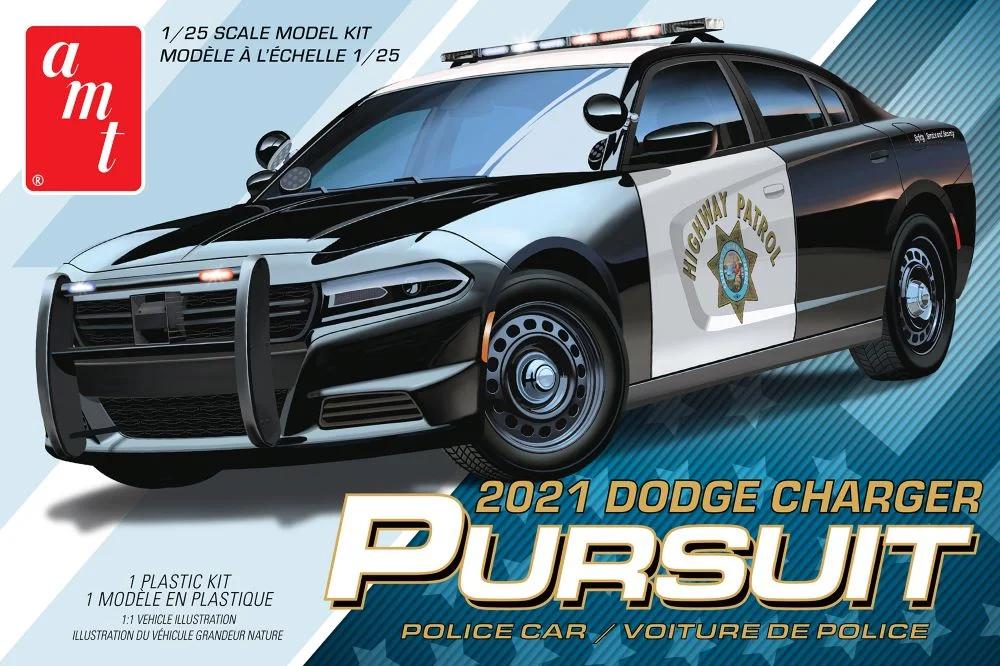 AMT 1/25 21 Dodge Charger Police Pursuit Model Kit — box art