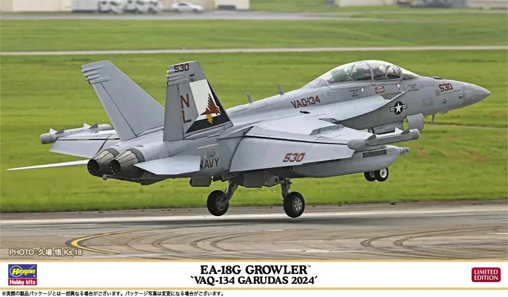 Hasegawa 1/72 EA-18G Growler Vaq-134 Garudas 2024 Model Kit — box art