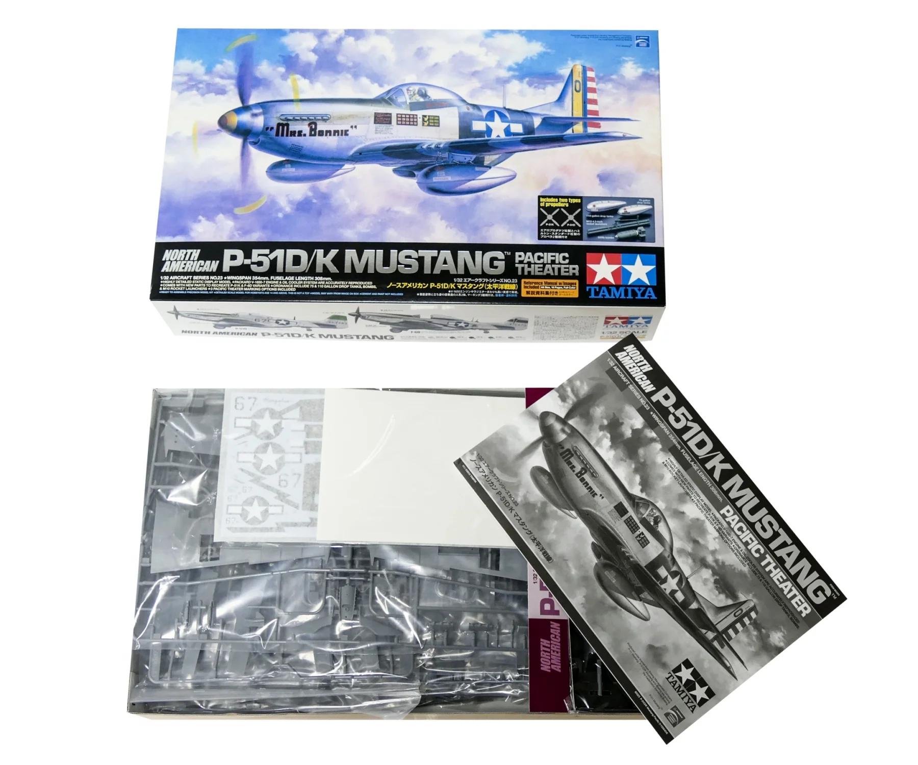 Tamiya 1/32 P-51D K Pacific Theater Model Kit — official product photo 1