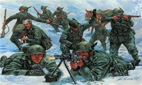 Italeri WWII Italianmnt Trps Alpini 72 Model Kit — official product photo 1