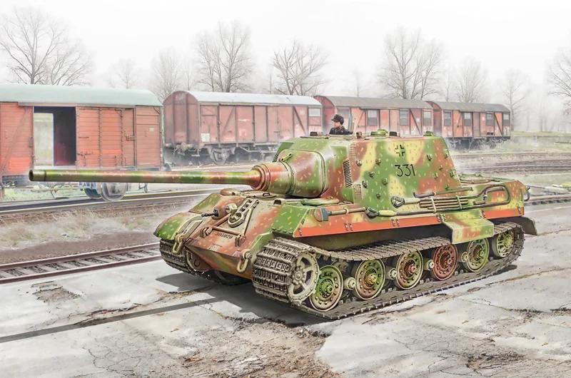 Italeri 1/56 SD Kfz 186 Jagdtiger Model Kit — official product photo 1