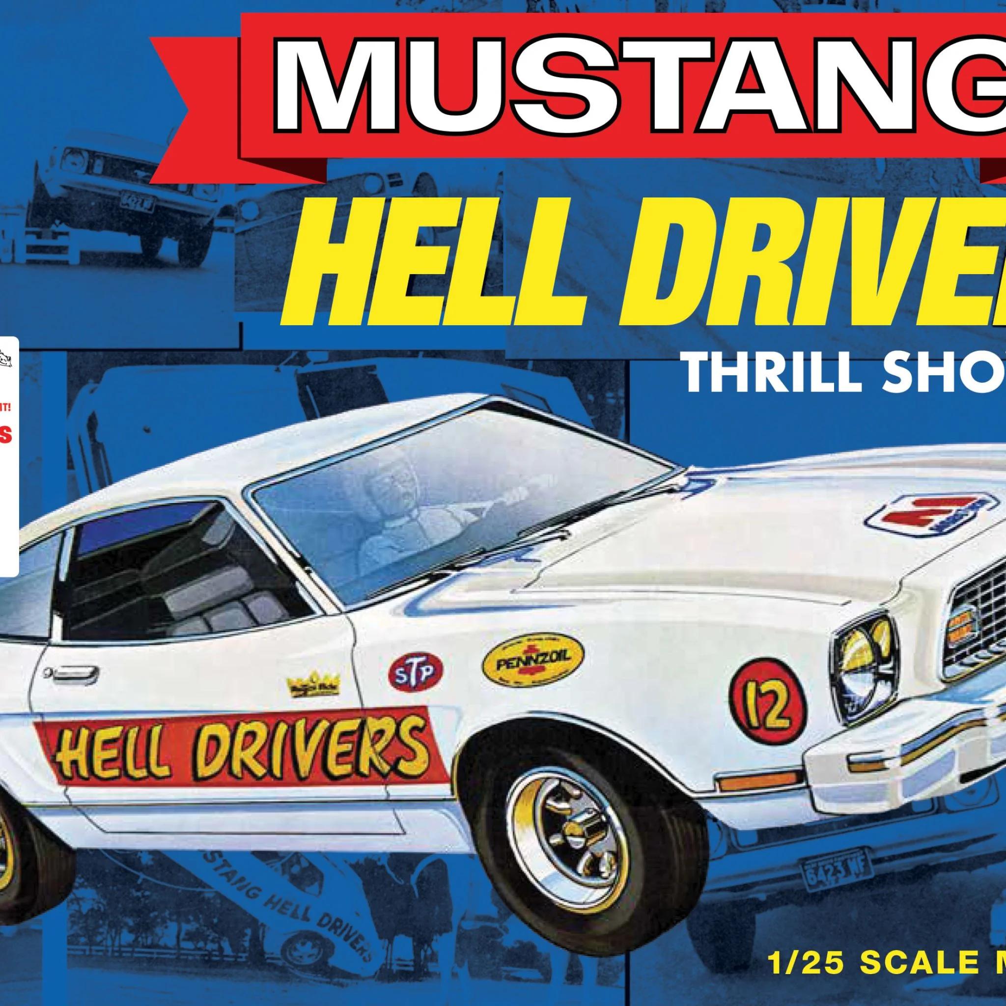 AMT 1/25 77 Ford Mustang Hells Drivers Model Kit — official product photo 1