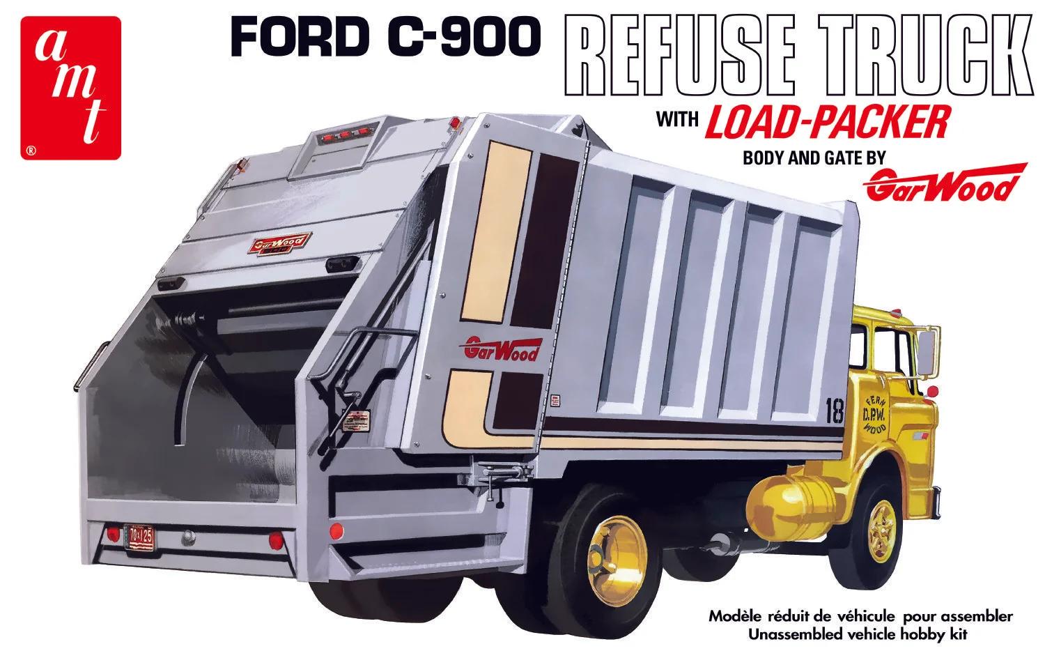 AMT 1/25 C-600 Ford Load Packer Garbage Truc Model Kit — box art