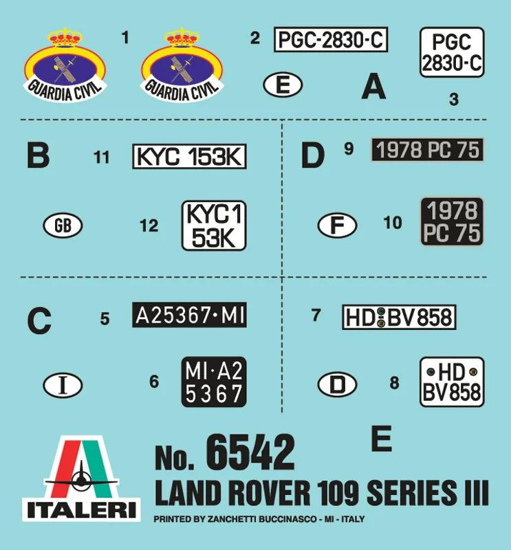 Italeri Land Rover Series III Model Kit — official product photo 3