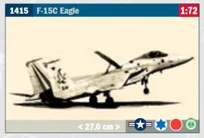 Italeri 1/72 F15c Eagle Aircraft Model Kit — box art