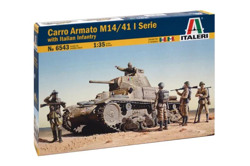 Italeri 1/35 M14 41 Med Italian Tank Model Kit — official product photo 2