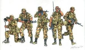 Italeri 1/72 US Infantry 1990s Model Kit — box art