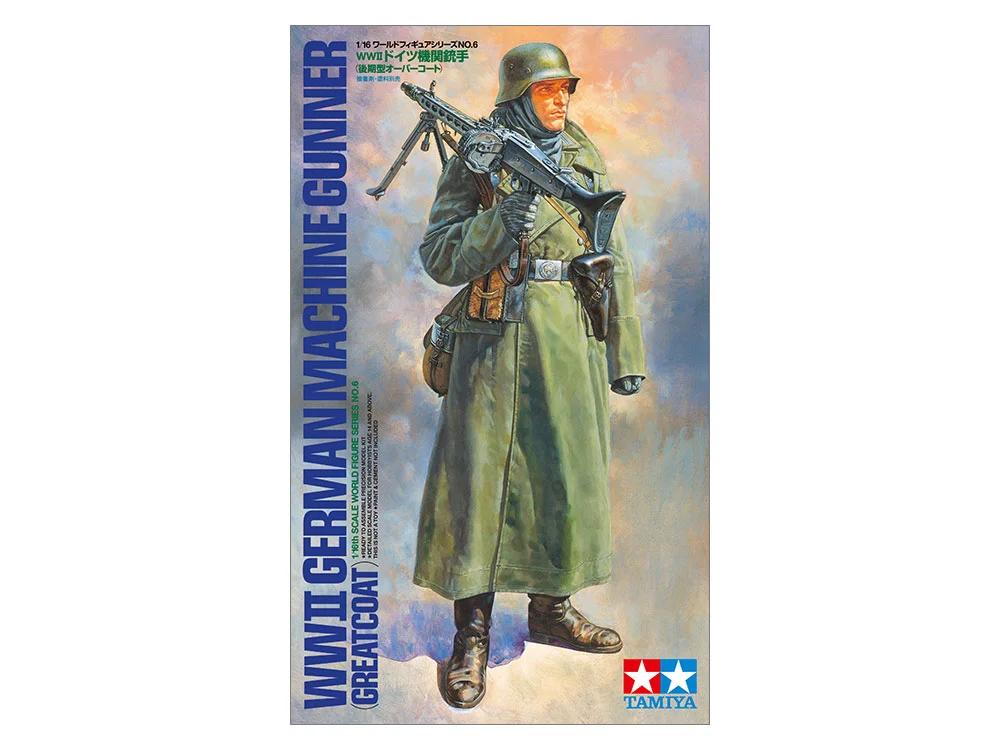 Tamiya 1/16 German Machine Gunner Model Kit — official product photo 1
