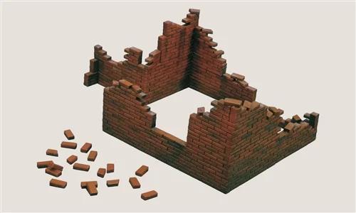 Italeri 1/35 Brick Walls Model Kit — official product photo 1