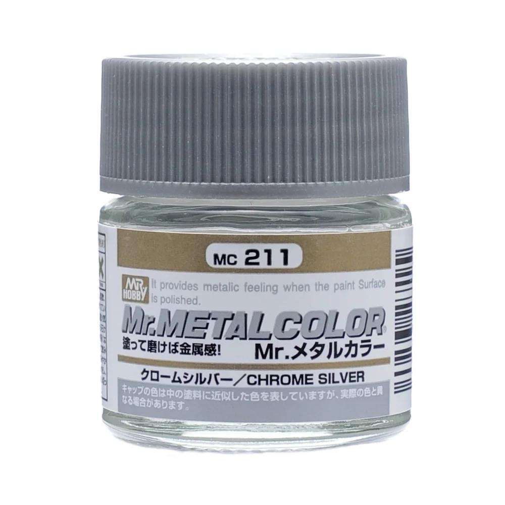 Mr. Hobby Mr. Metal Color Chrome Silver (MC211) 10 ml — official product photo 1