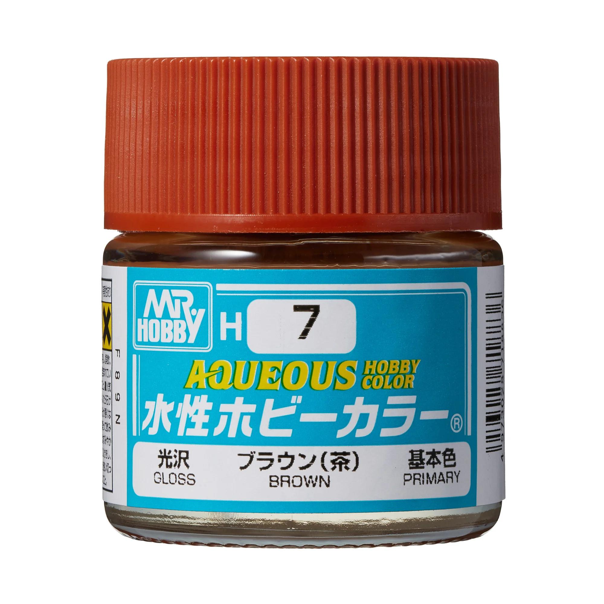 Mr. Hobby Aqueous Hobby Color Brown (H7) 10 ml — official product photo 1