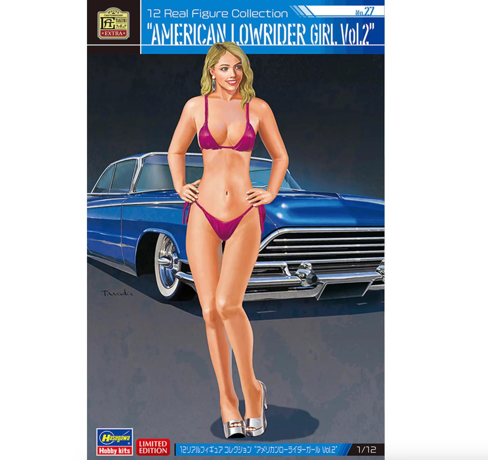 Hasegawa 1/12 American Lowrider Girl V2 27 Model Kit — official product photo 1