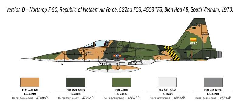 Italeri 1/72 F-5A Freedom Fighter Model Kit — official product photo 6