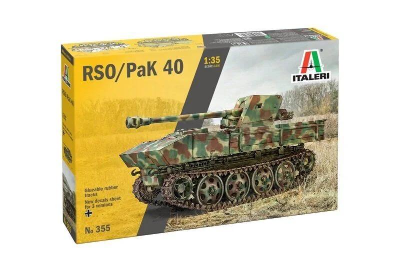 Italeri 1/35 Rso Pak 40 Model Kit — box art