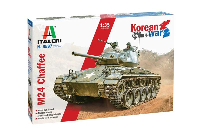 Italeri 1/35 M-24 Chaffee Korean War Model Kit — official product photo 2