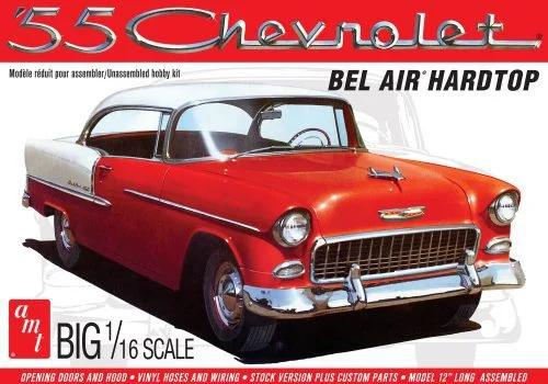 AMT 1/16 55 Chevy Bel Air Hardtop Model Kit — box art