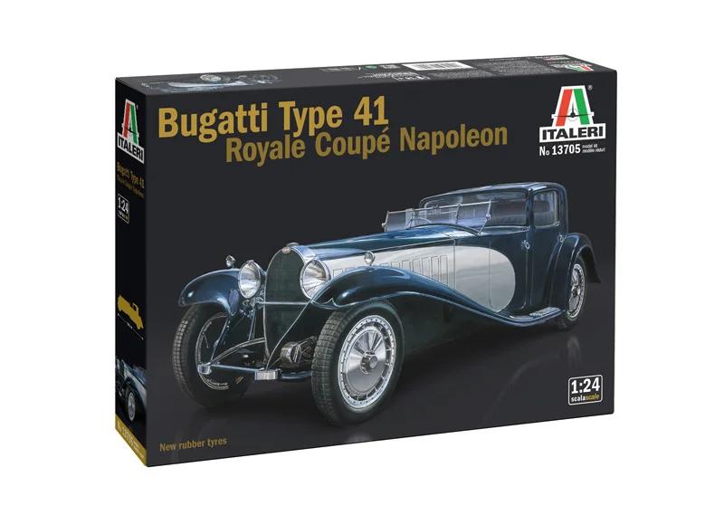 Italeri 1/24 Bugatti 41 Royale Coupe Napoleon Model Kit — box art