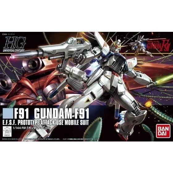 Bandai 1/144 HG F91 Model Kit — official product photo 1