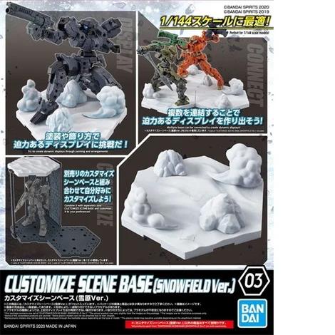 Bandai 03 Customize Scene Base Snowfield Model Kit — box art