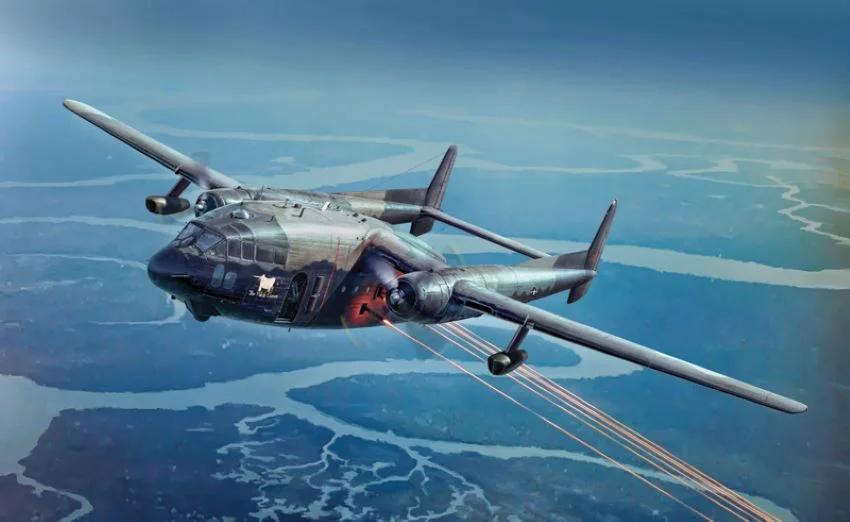 Italeri 1/72 AC-119K Stinger Model Kit — box art