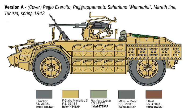 Italeri 1/72 As 42 Sahariana Model Kit — official product photo 3