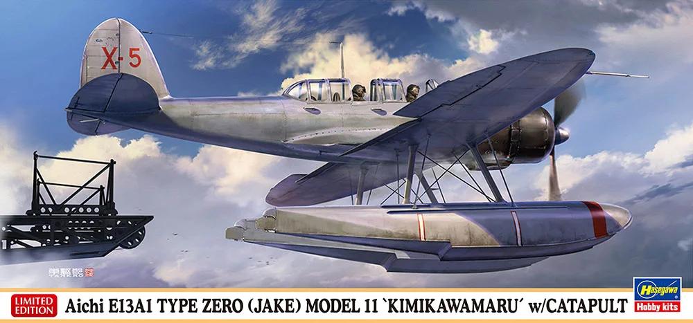 Hasegawa 1/72 Aichi E13a1 Zero Jake Mod 11 W Cat Model Kit — box art