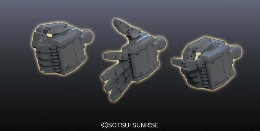 Bandai 1/144 MS Hands 01 E F S F Dark Gray HD Model Kit — official product photo 5