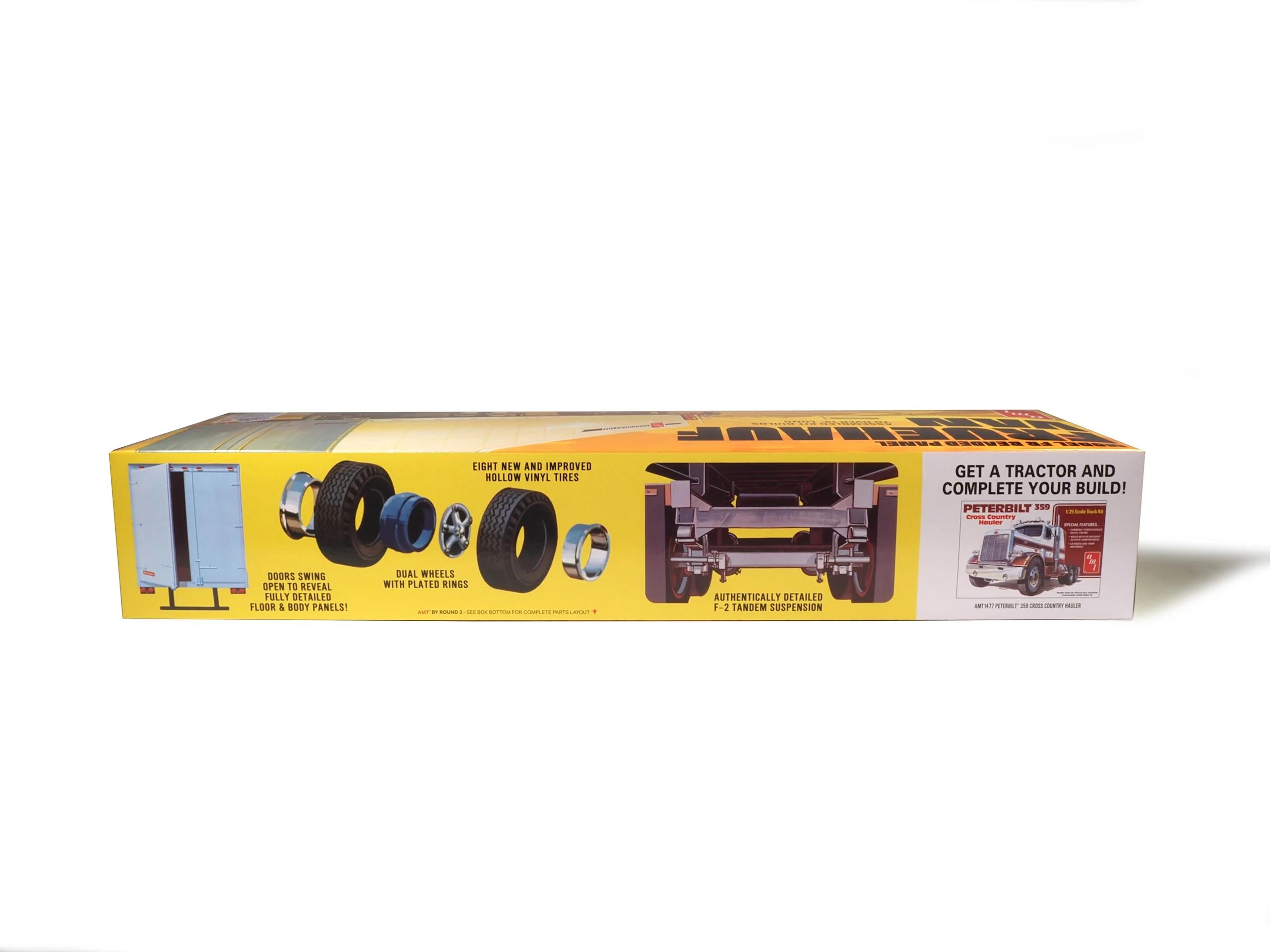 AMT 1/25 Fruehauf 40 Beaded Van Trailer Model Kit — official product photo 2