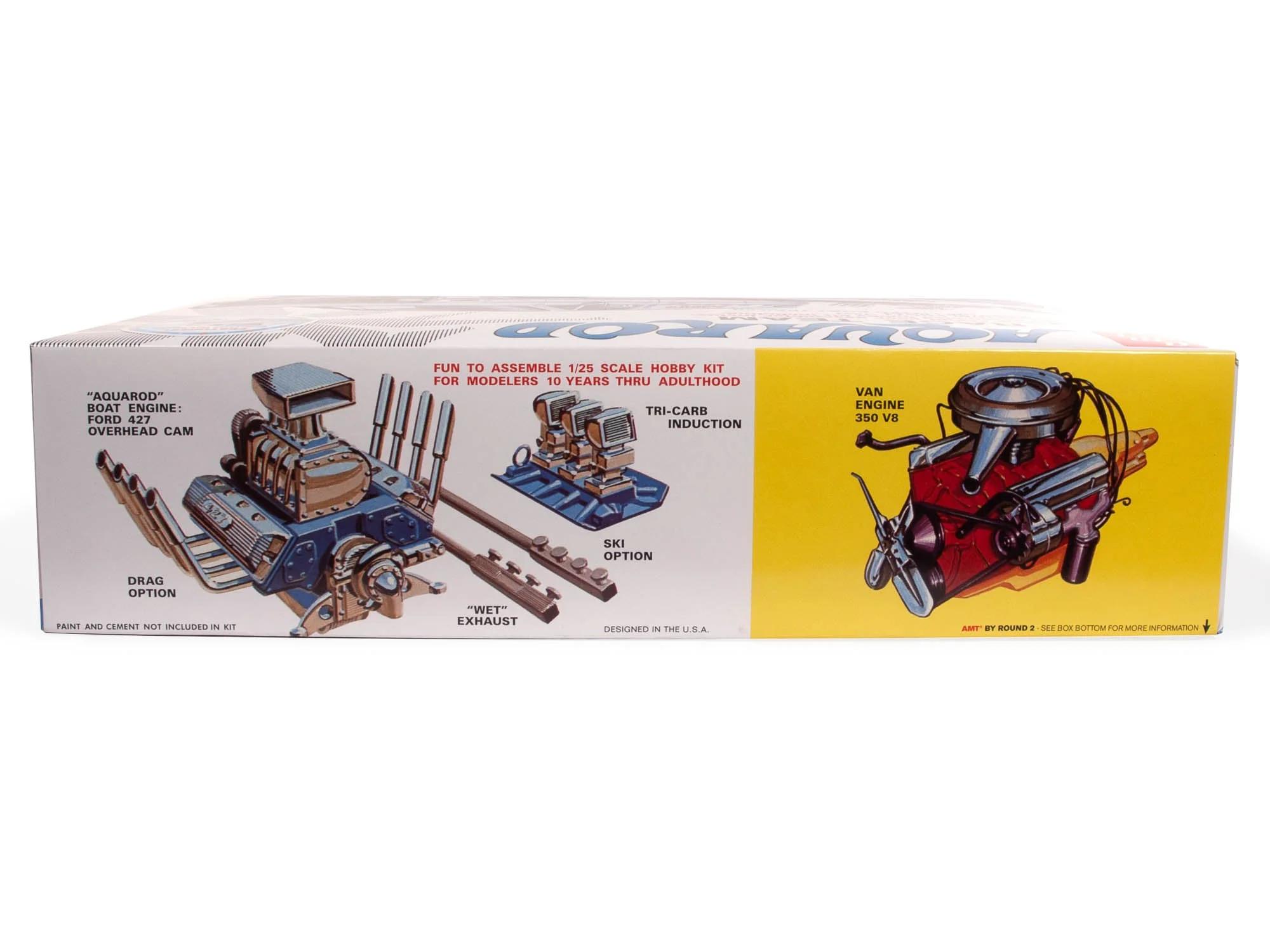 AMT Aqua Rod Race Team 1975 Van Boat Trailer Model Kit — official product photo 2