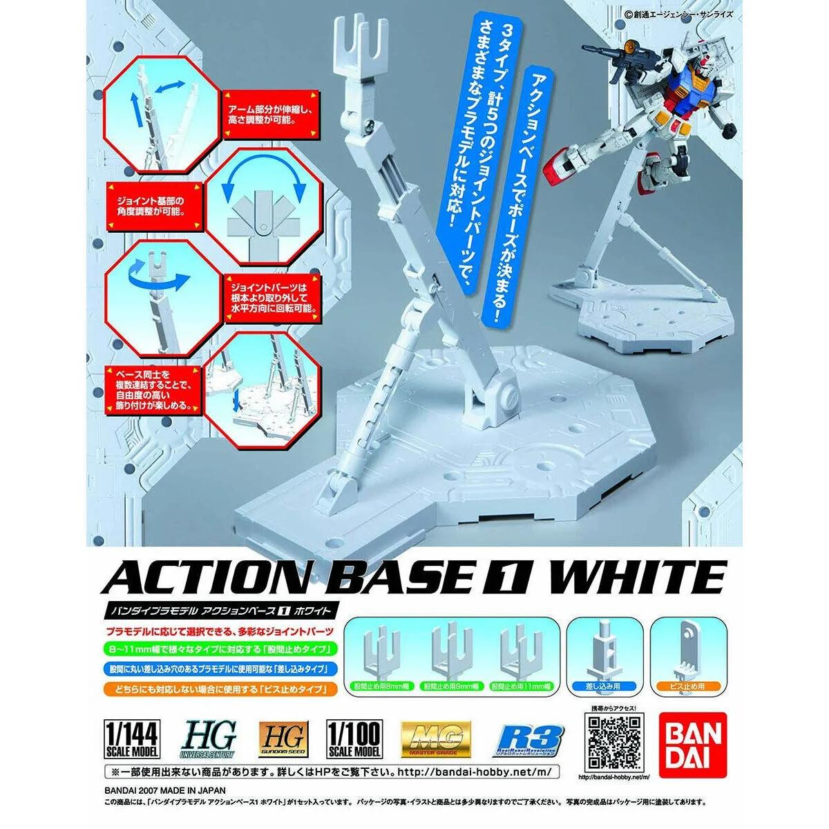 Bandai 1/100 AB White Action Base 1 Bx-10 — official product photo 2