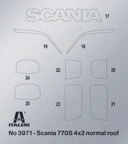 Italeri 1/24 Scania 770s 4x2 Grey Cab Model Kit — official product photo 4