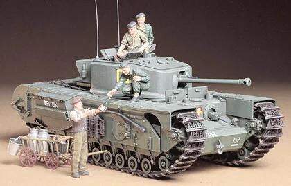 Tamiya 1/35 Churchill MK Vii Model Kit — box art