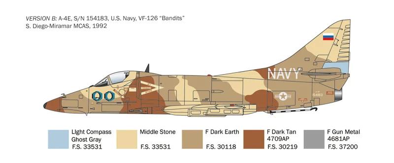Italeri 1/48 A-4E F G Skyhawk Model Kit — official product photo 5