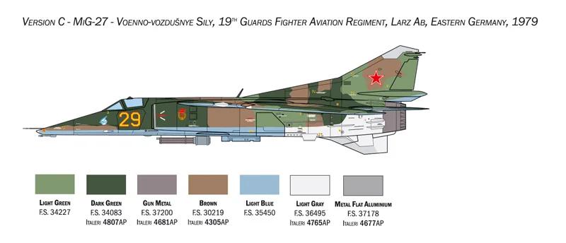 Italeri 1/48 Mig-27 Mig-23bn Flogger Model Kit — official product photo 5
