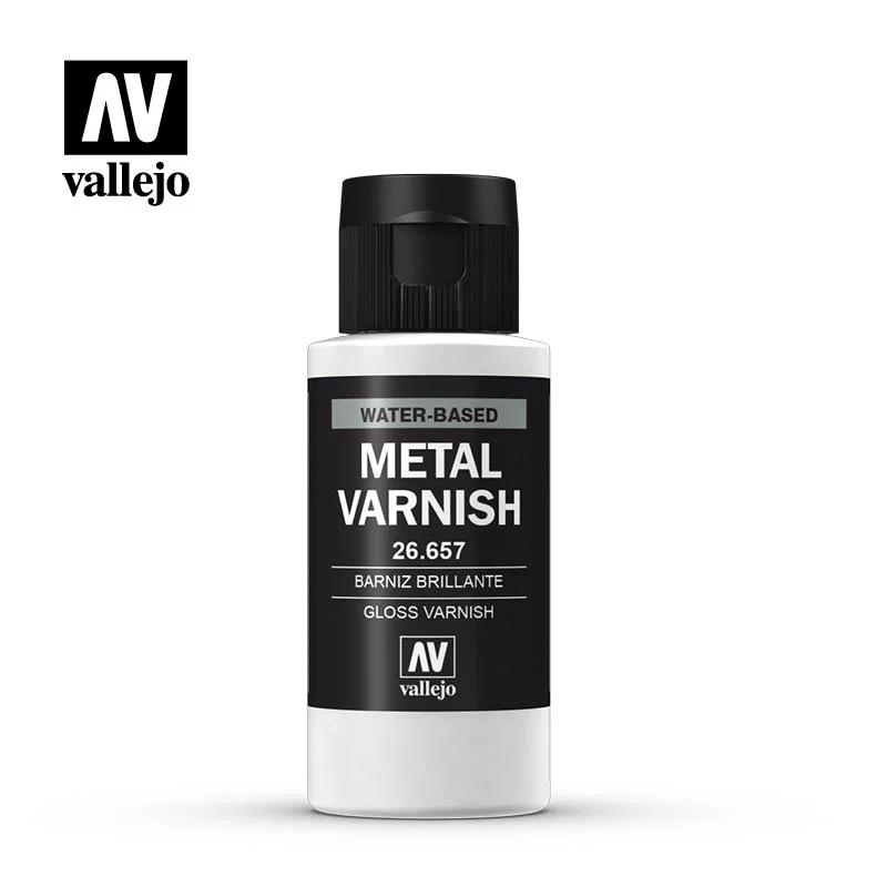 Vallejo Gloss Metal Varnish 60ml 6pk