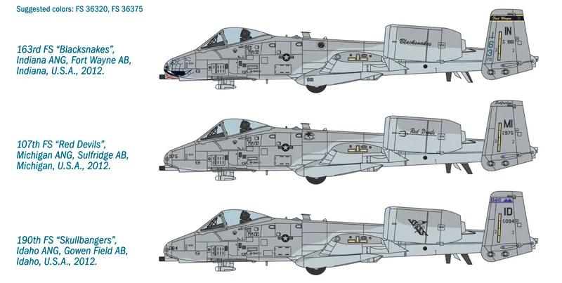 Italeri 1/48 A-10C Blacksnakes Model Kit — official product photo 3