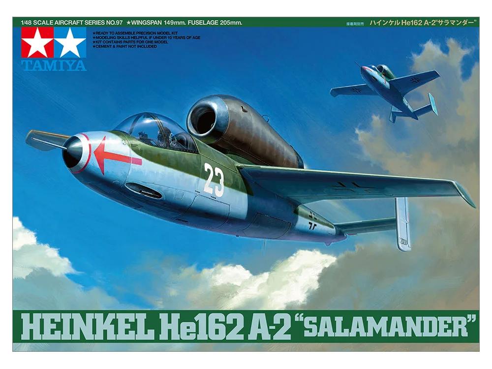 Tamiya 1/48 He162-a2 Salamander Model Kit — official product photo 1