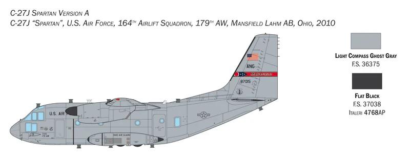 Italeri 1/72 C-27J G 222 Spartan Model Kit — official product photo 4