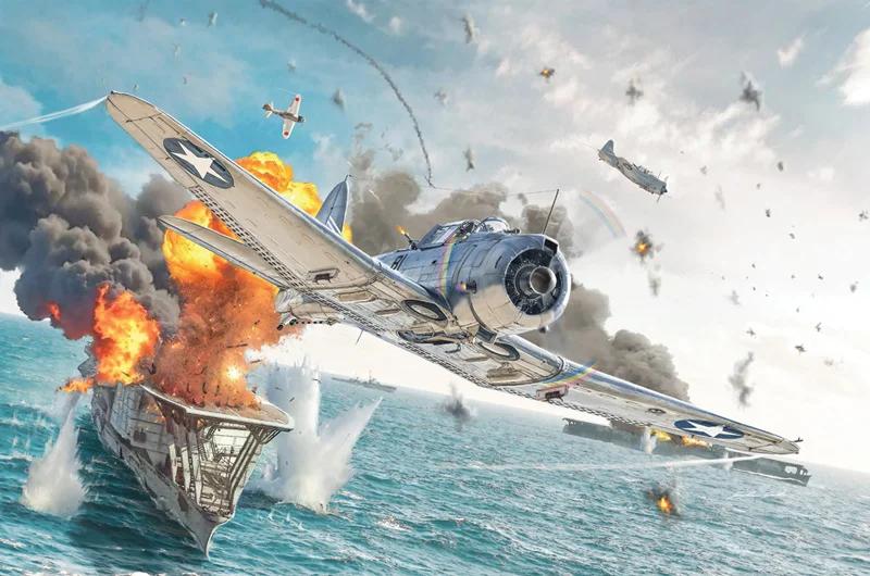 Italeri 1/48 SBD-3 Dauntless Usn Model Kit — box art
