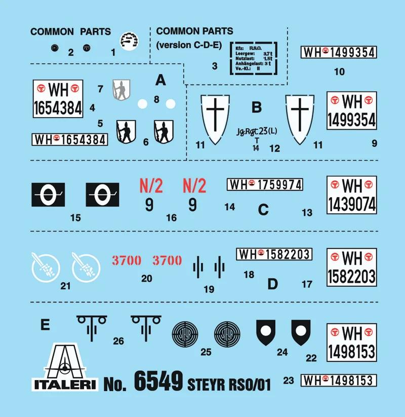 Italeri German Steyr Rso 01 Tractor 35 Model Kit — official product photo 3