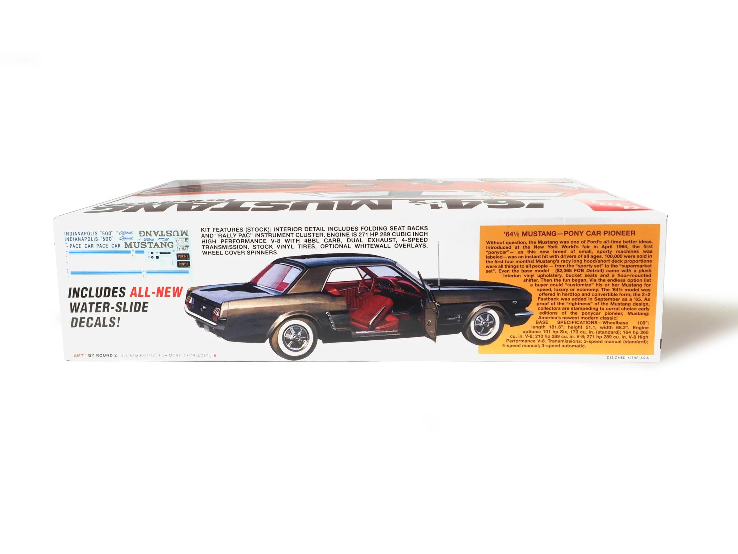 AMT 1/16 1964 1 2 Mustang Coupe 60th Annv Model Kit — official product photo 5