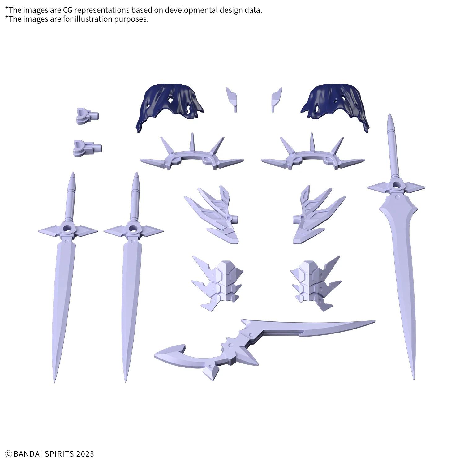 Bandai 1/144 30MF Class Up Armor Liber Assassin Slash Model Kit — official product photo 1
