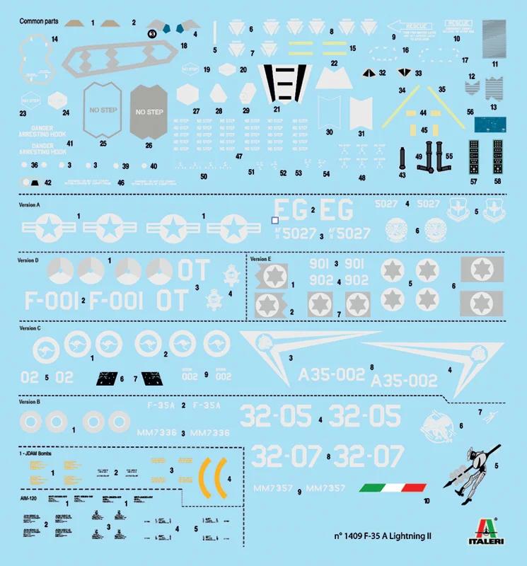 Italeri 1/72 F35a Lightning II Fighter Model Kit — official product photo 2