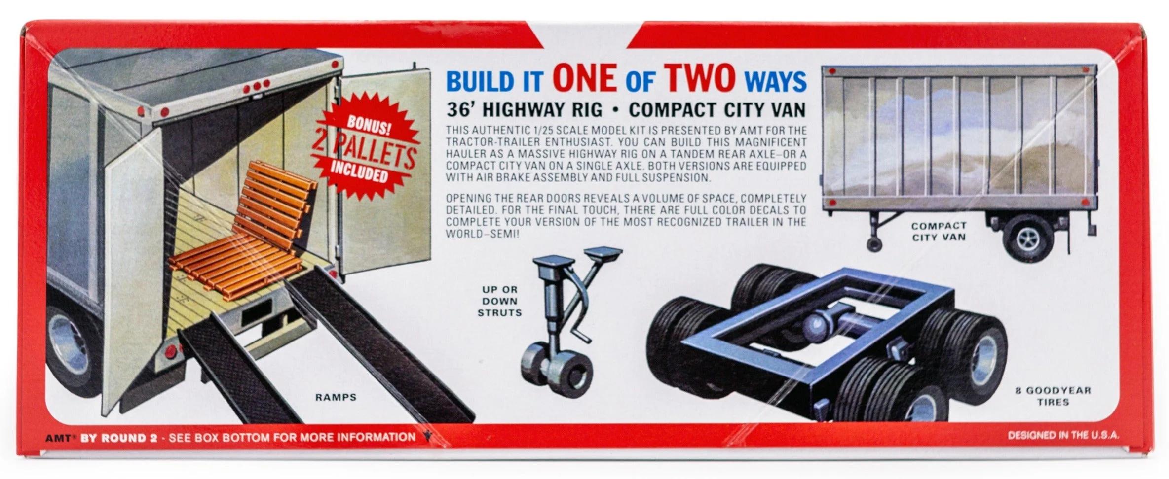 AMT 1/25 Big Rig Semi Trailer Model Kit — official product photo 2